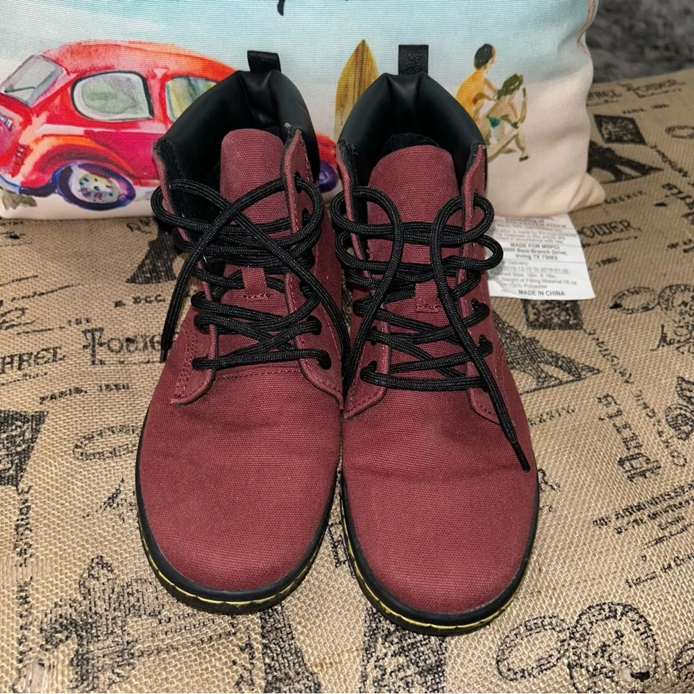 Dr. Martens Burgundy Sneakers - Picture 5 of 12